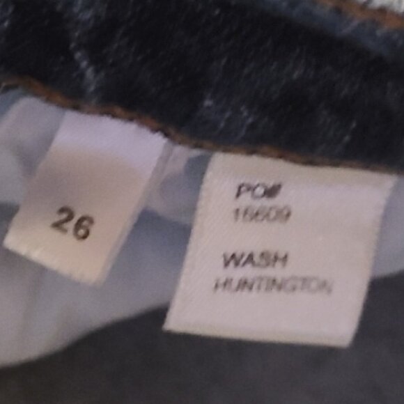 REFORMATION JEANS HIGH-RISE STRAIGHT JEANS ANKLE CUT STRETCH DENIM sz 26 - Picture 7 of 7